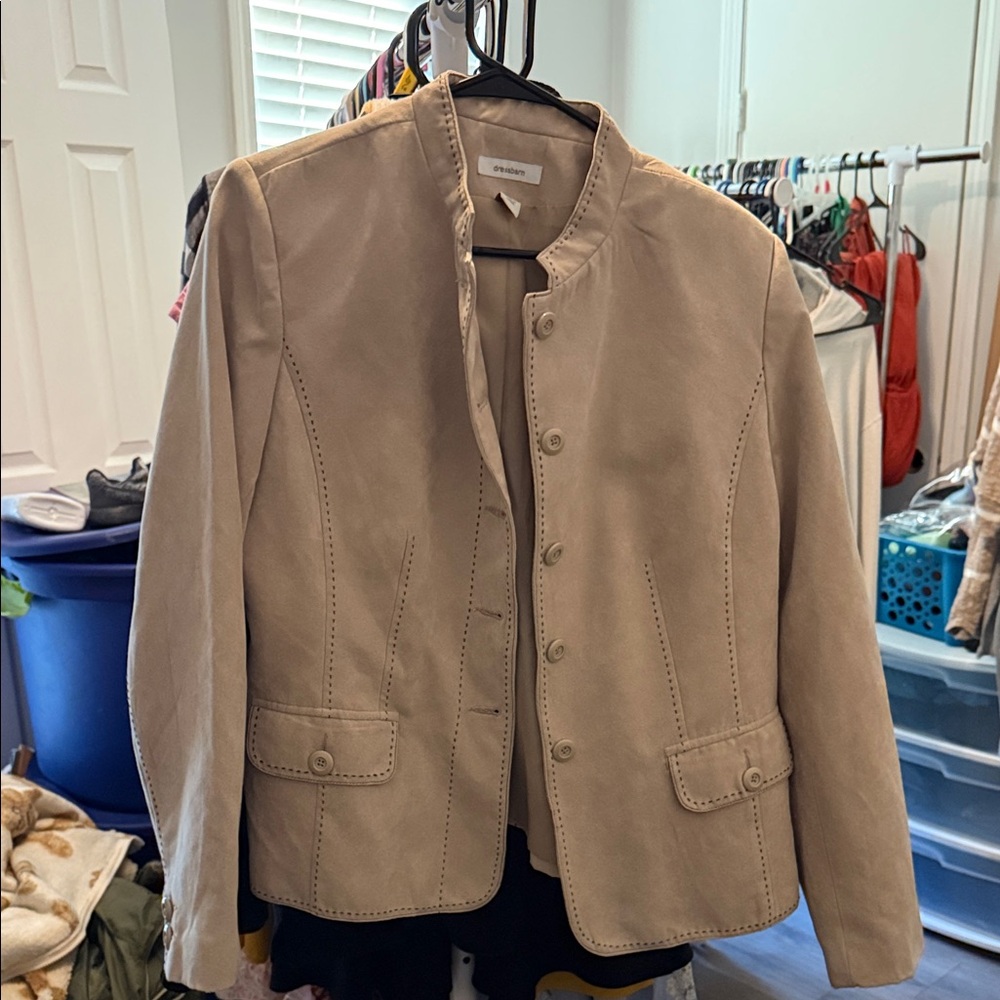 Dressbarn Tan Women's Suede Jacket